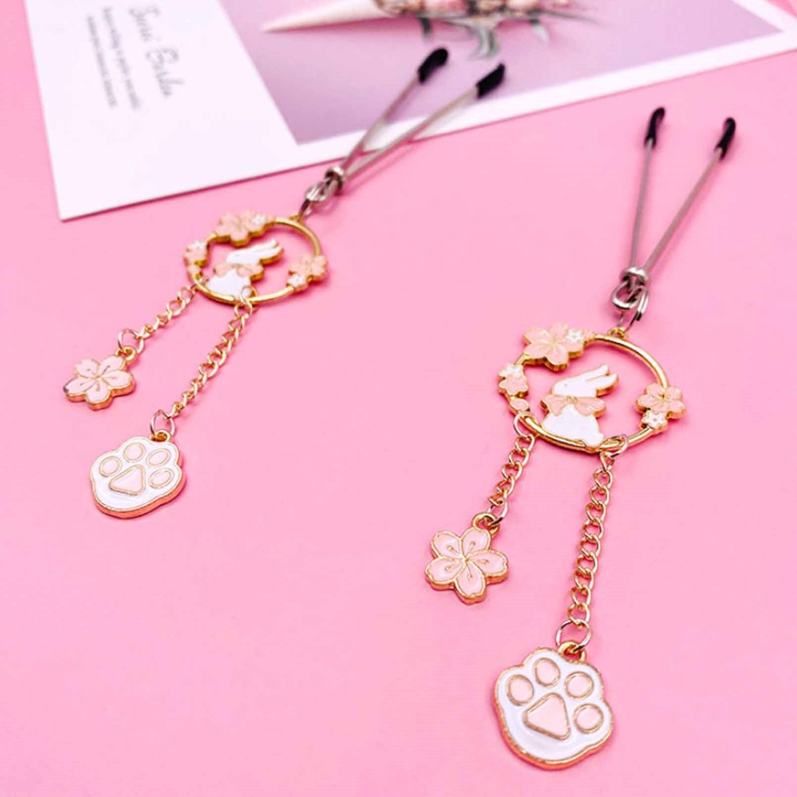 Little Angel Bell Metal Clip Nipple Clamps With Sc