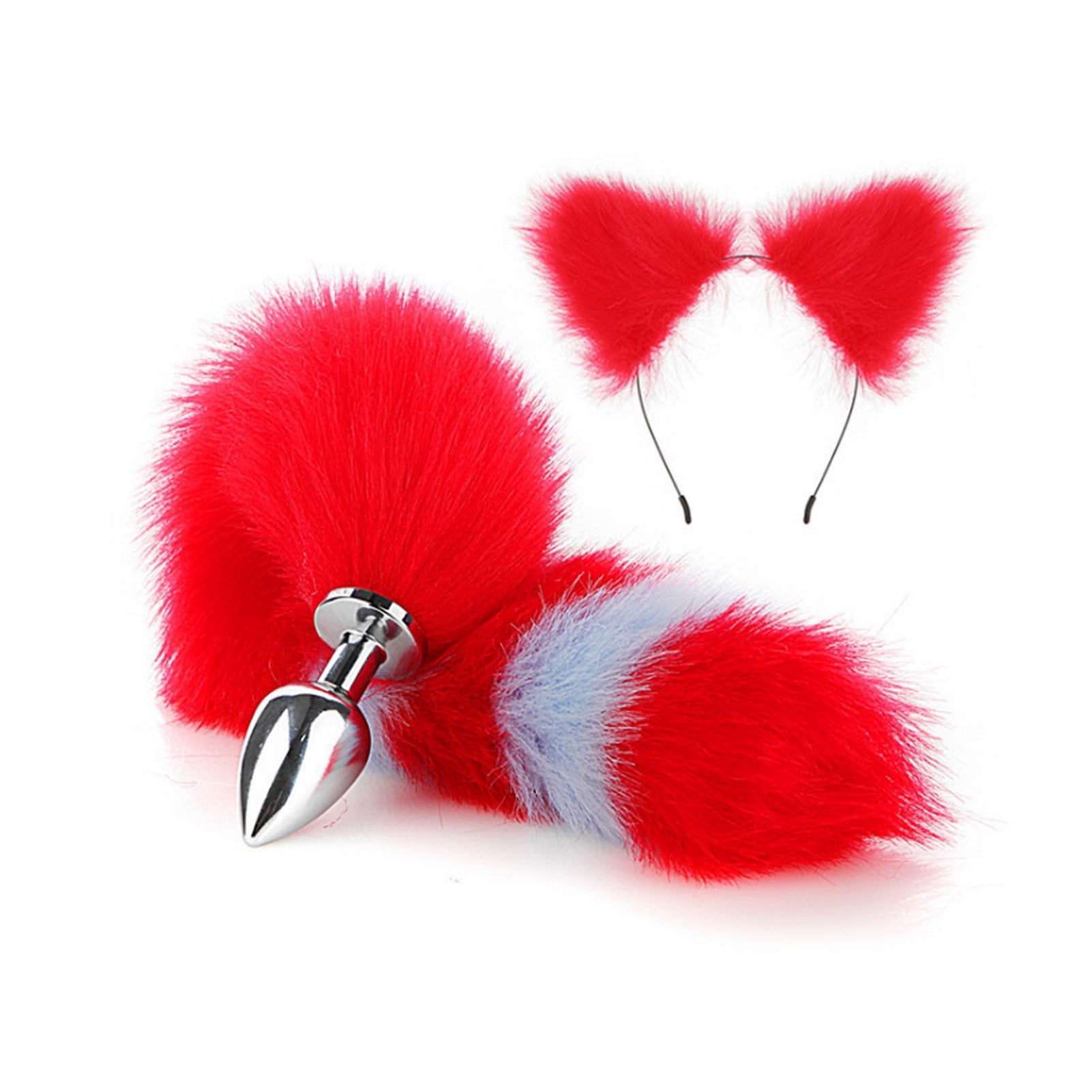 Faux Fox Tail Anal Plug Ear Hairpin Set Cosplay Ad