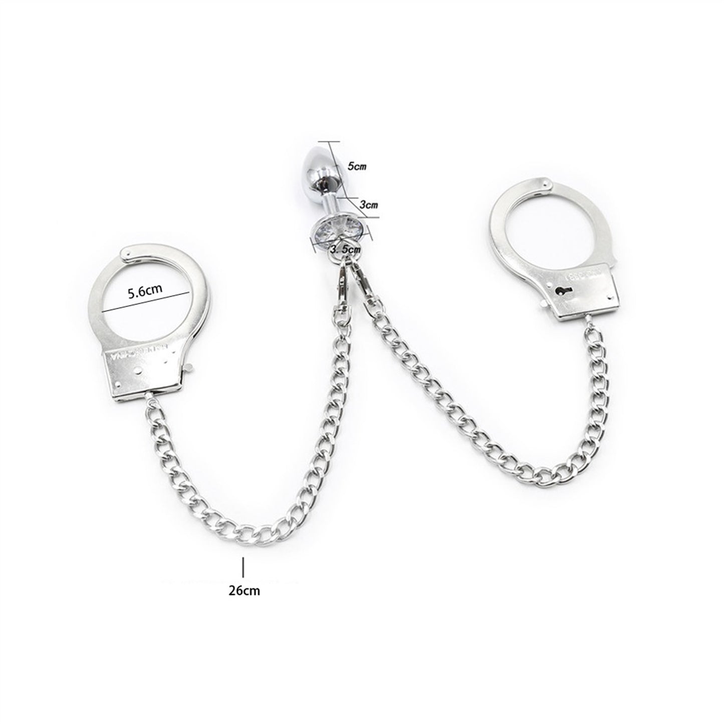 Eggs Toys Stainless Steel with Bell Pendant Crysta