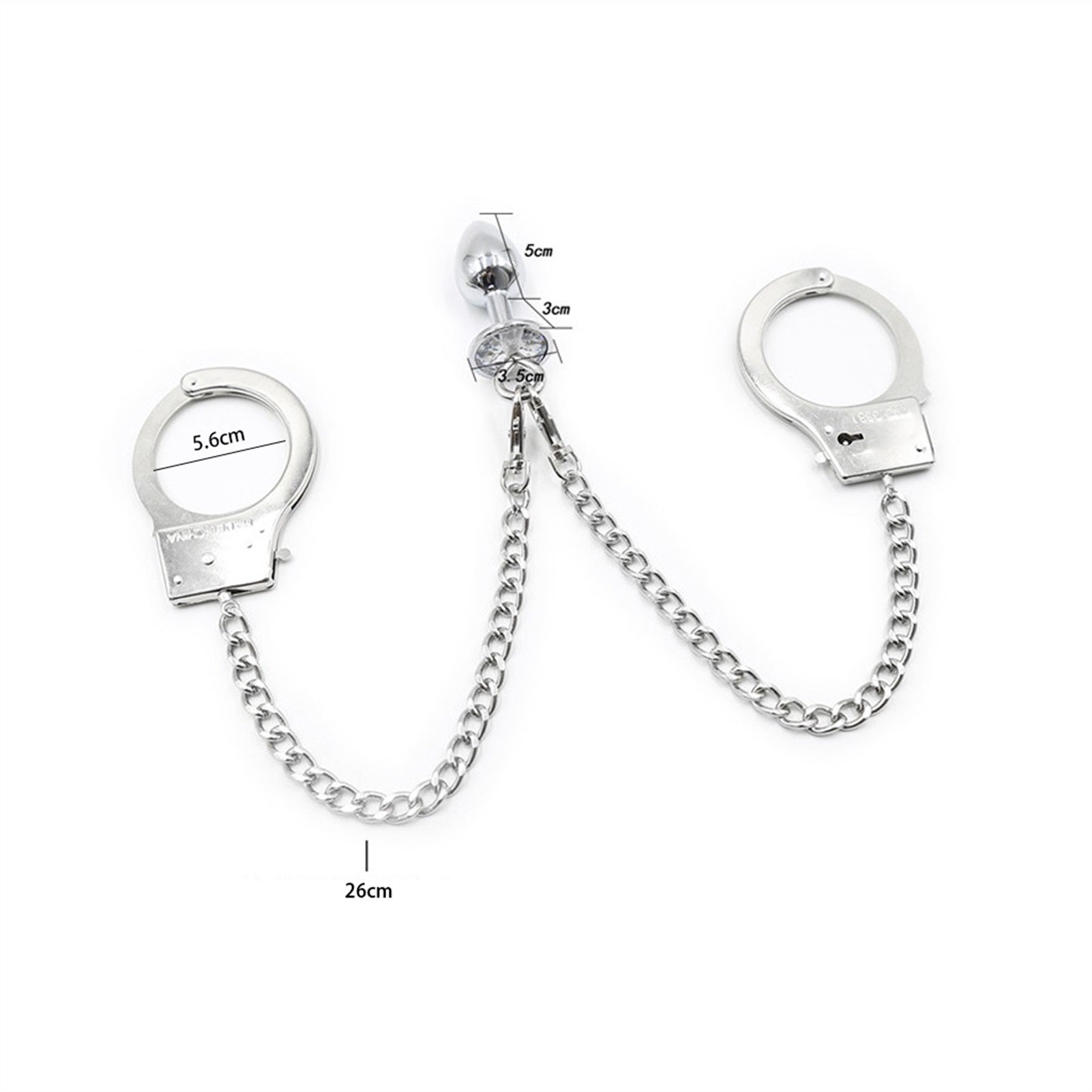 Eggs Toys Stainless Steel with Bell Pendant Crysta