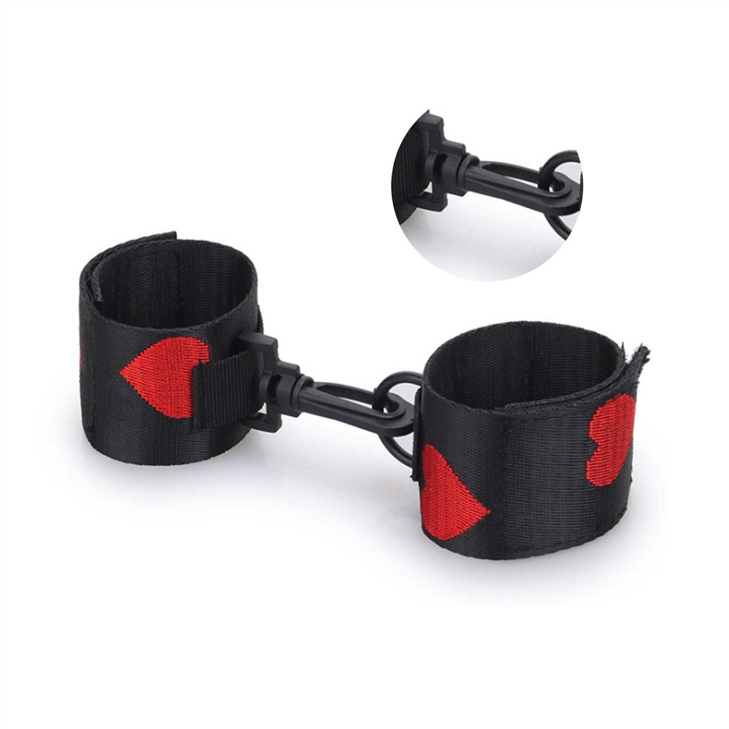 Black Tie Handcuffs Gold Rivet Chain Cuff Punk Roc
