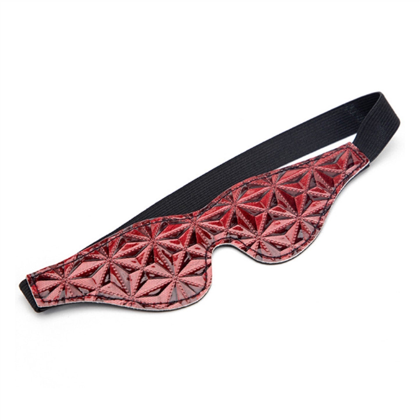 Adult Products Open Mouth Headgear Red PU Leather 