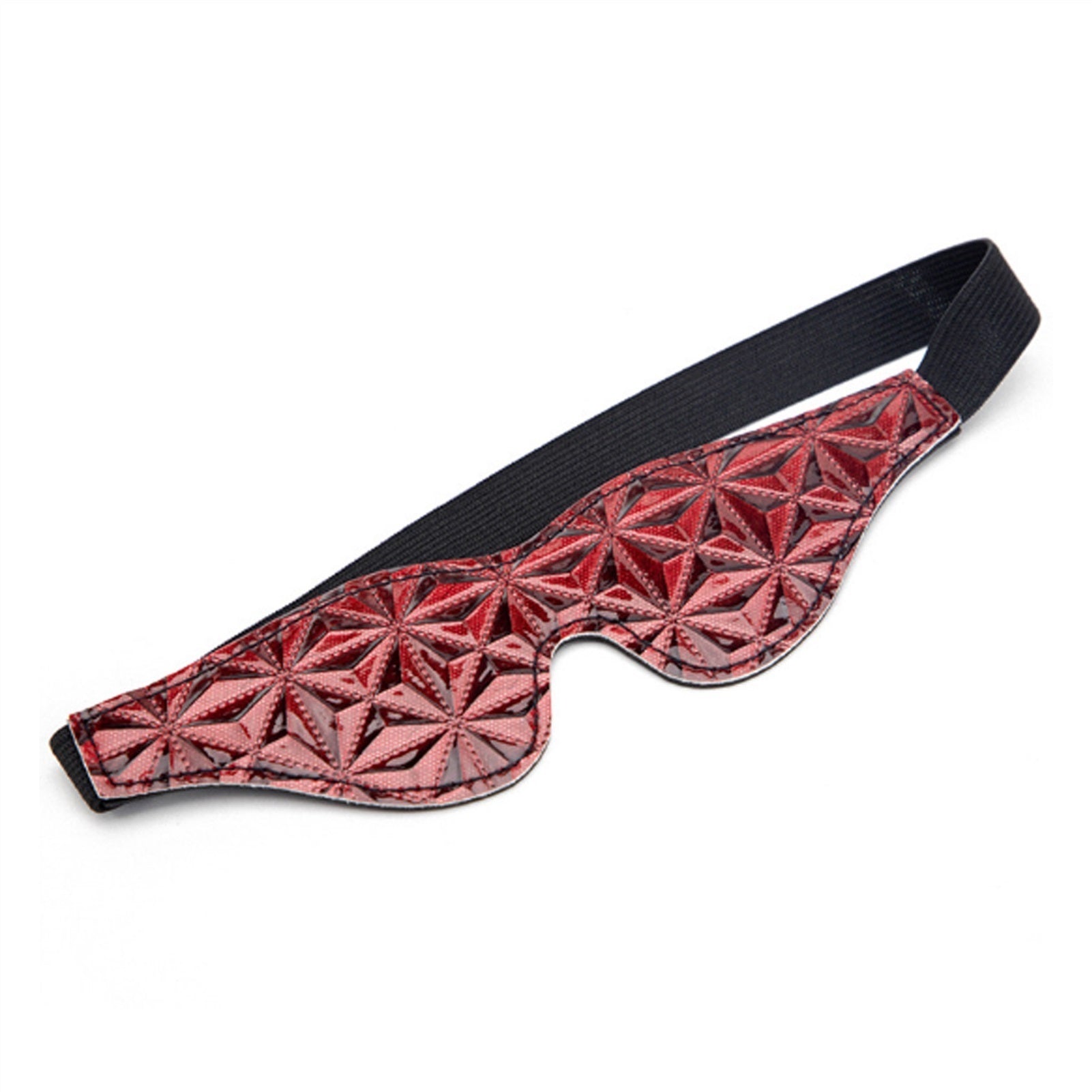 Adult Products Open Mouth Headgear Red PU Leather 