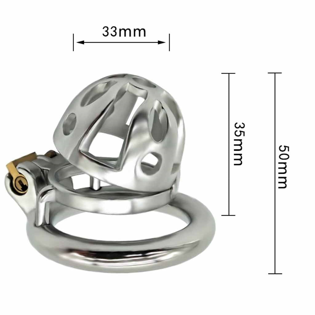 Metal Cage Breathable Chastity Lock Breathable Men