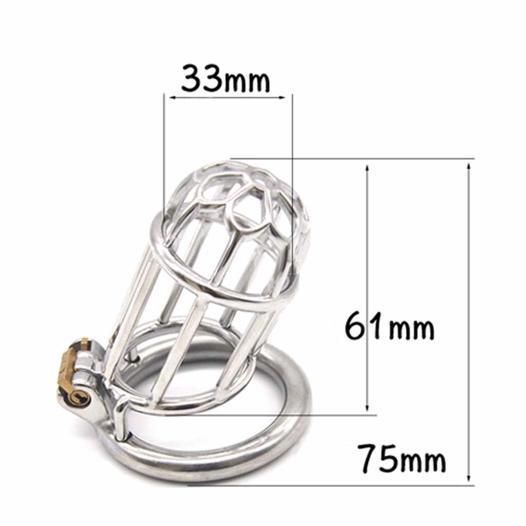 Male Cock Cage Chastity Device, Stainless Steel Ch