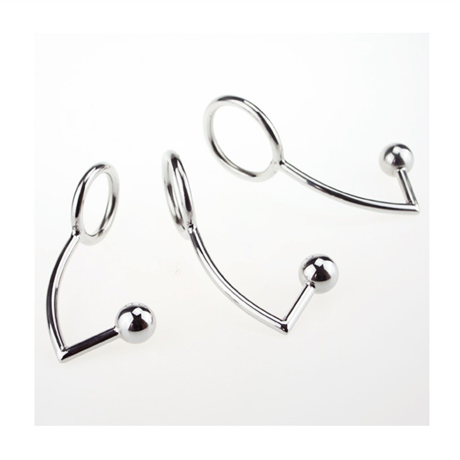 Stainless Steel Metal Chrysanthemum Hook with Ring