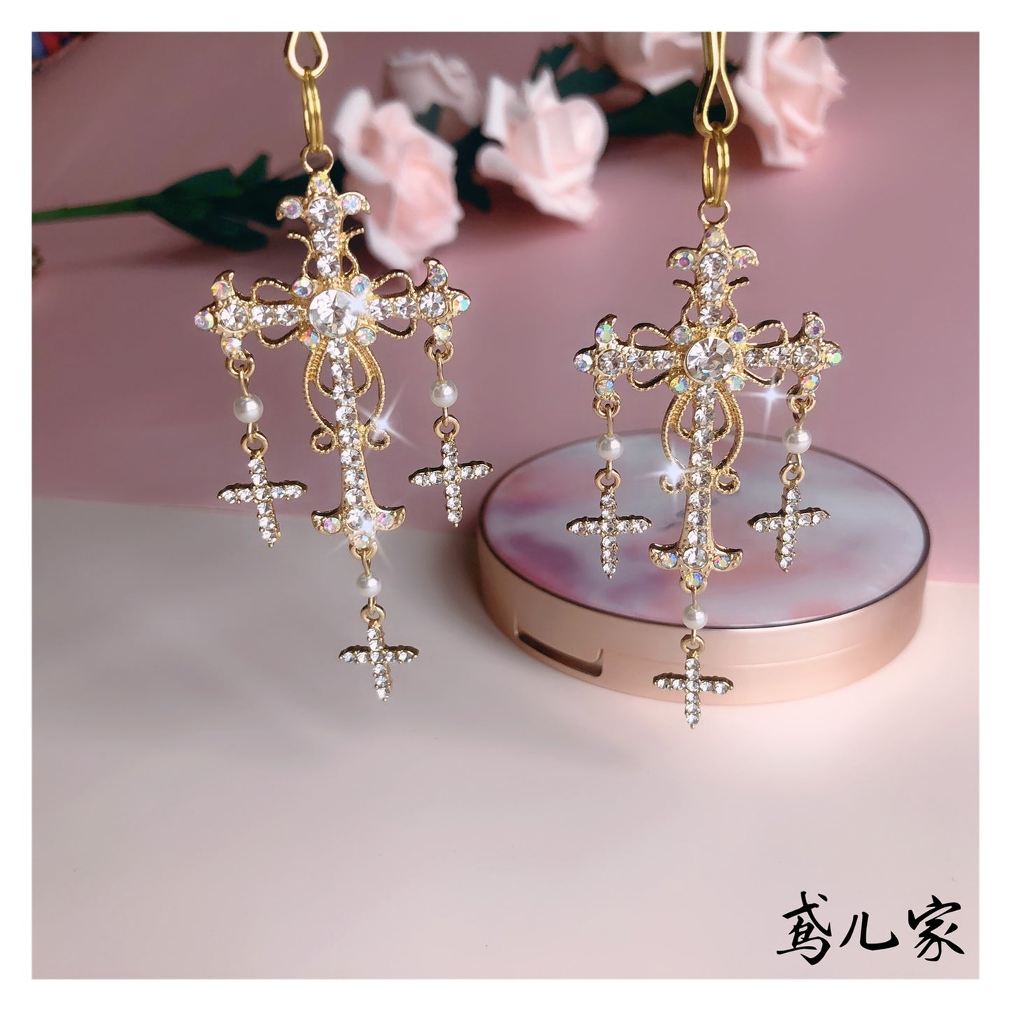 1 Pair Breast Nipple Clamps Clip Rhinestone Heart 