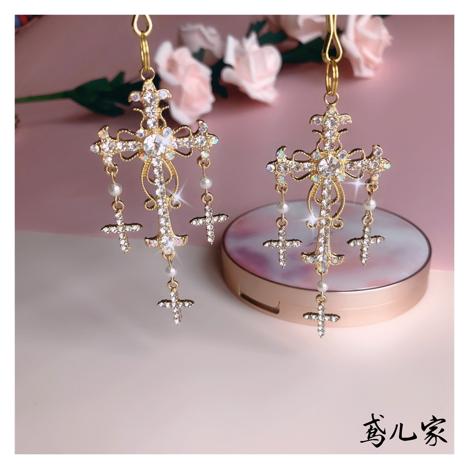 1 Pair Breast Nipple Clamps Clip Rhinestone Heart 
