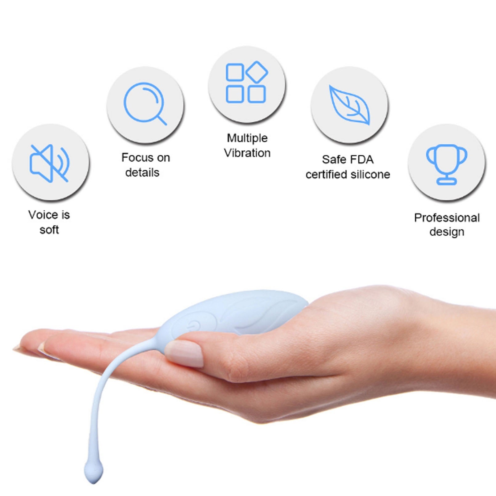 USB charging wireless remote control oval vibratio