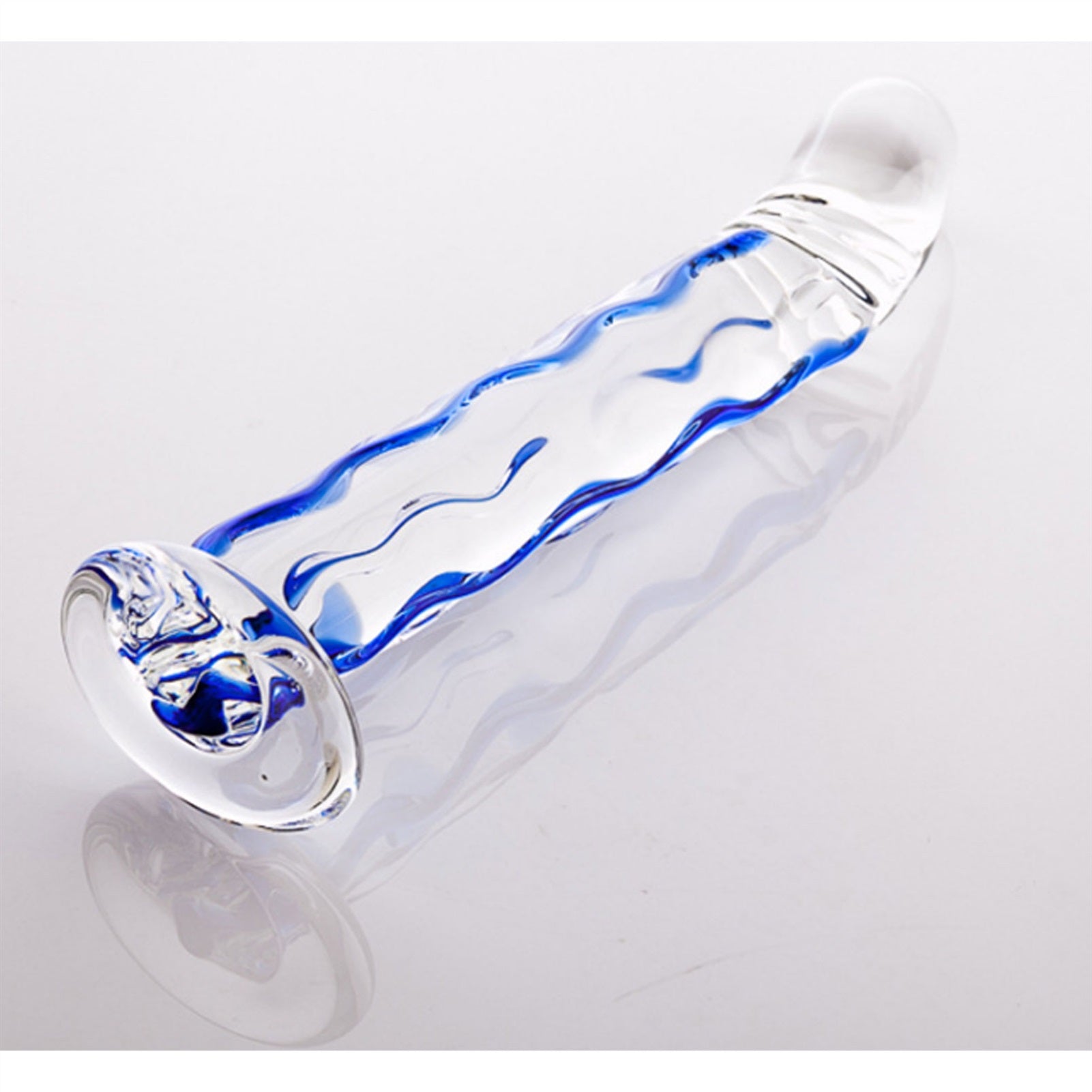 Crystal Glass Adult Toy Metal Anal Plug Ring For C