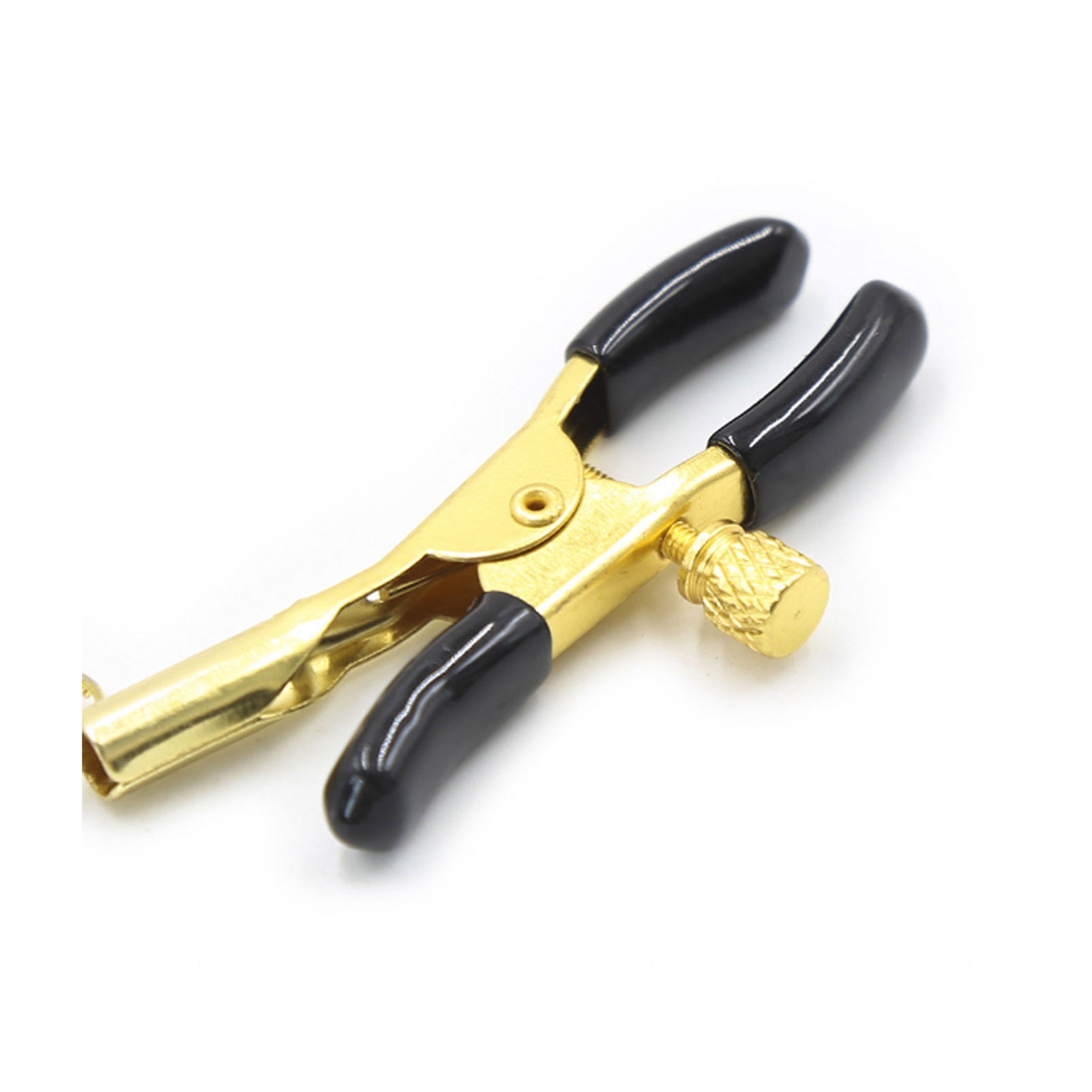 Golden Pendant Glass Ball Metal Mimi Clip Nipple C