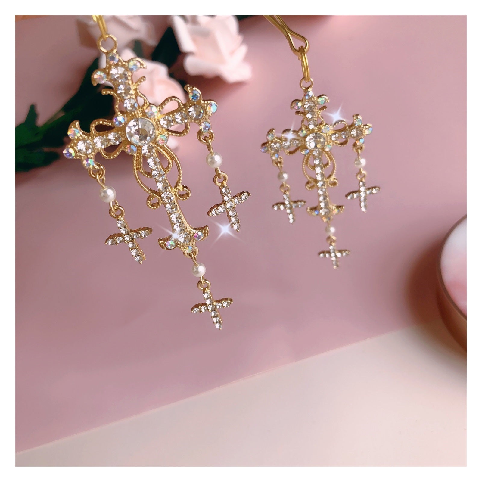 1 Pair Breast Nipple Clamps Clip Rhinestone Heart 