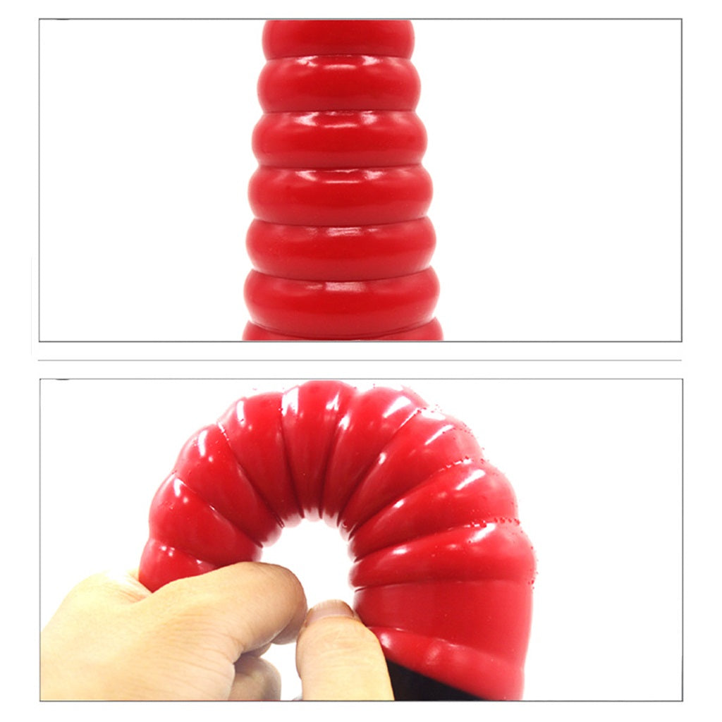 Black Red Liquid Silicone Dildo Penis With Suction