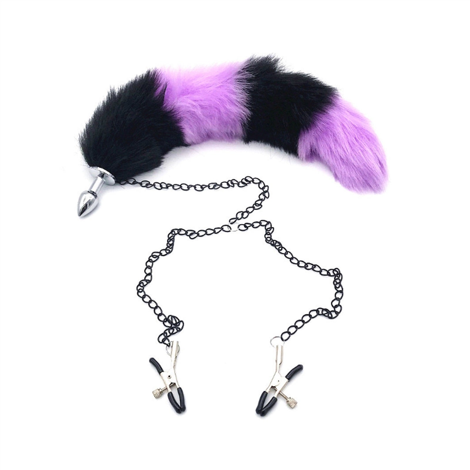 Long chain tail metal clamp nipple clamp female cl