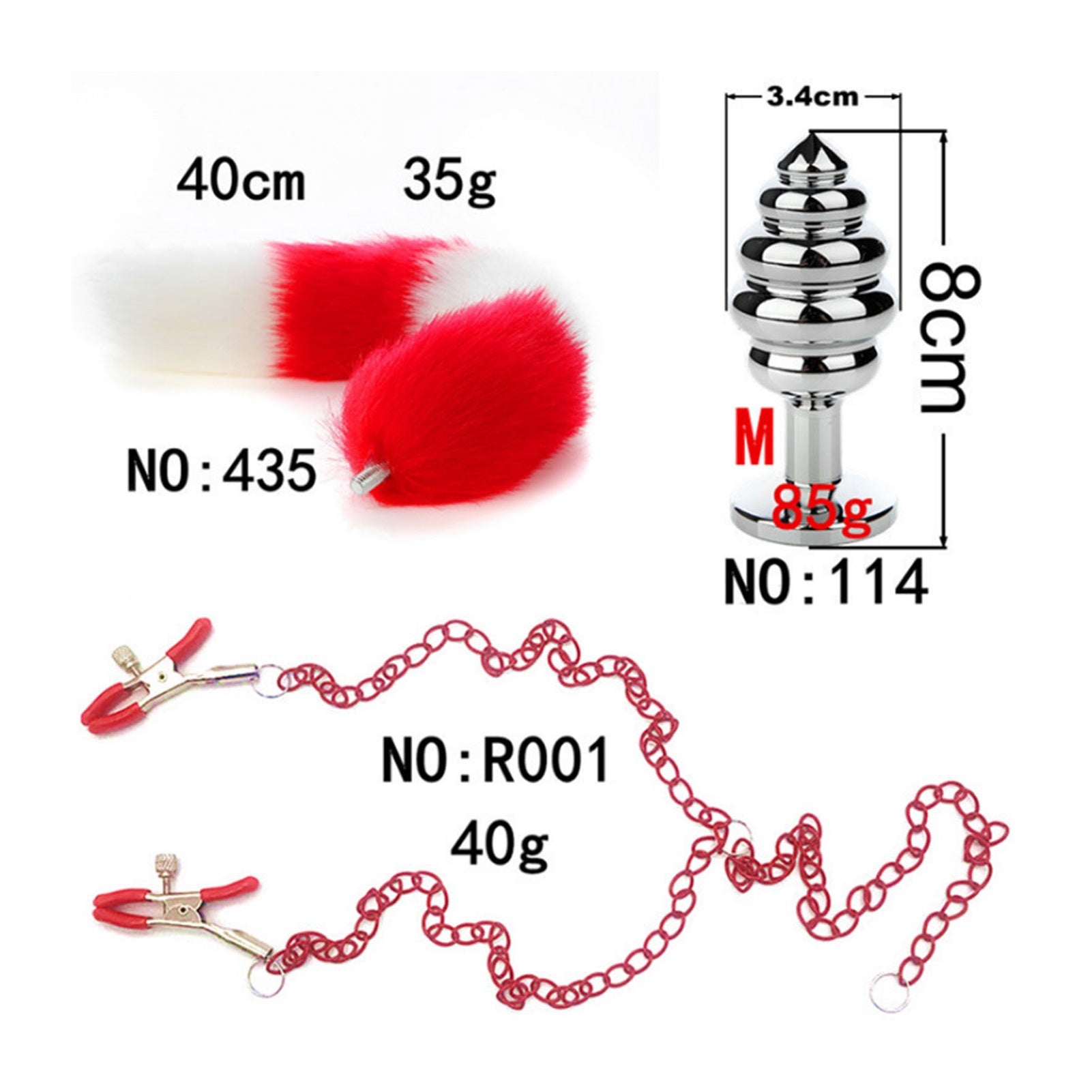 Long Chain Tail Metal Clamp Nipple Clamp Female Cl