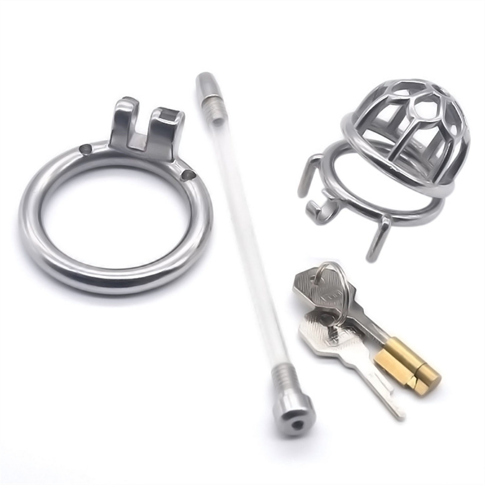 Male Cock Cage Chastity Device, Stainless Steel Sm
