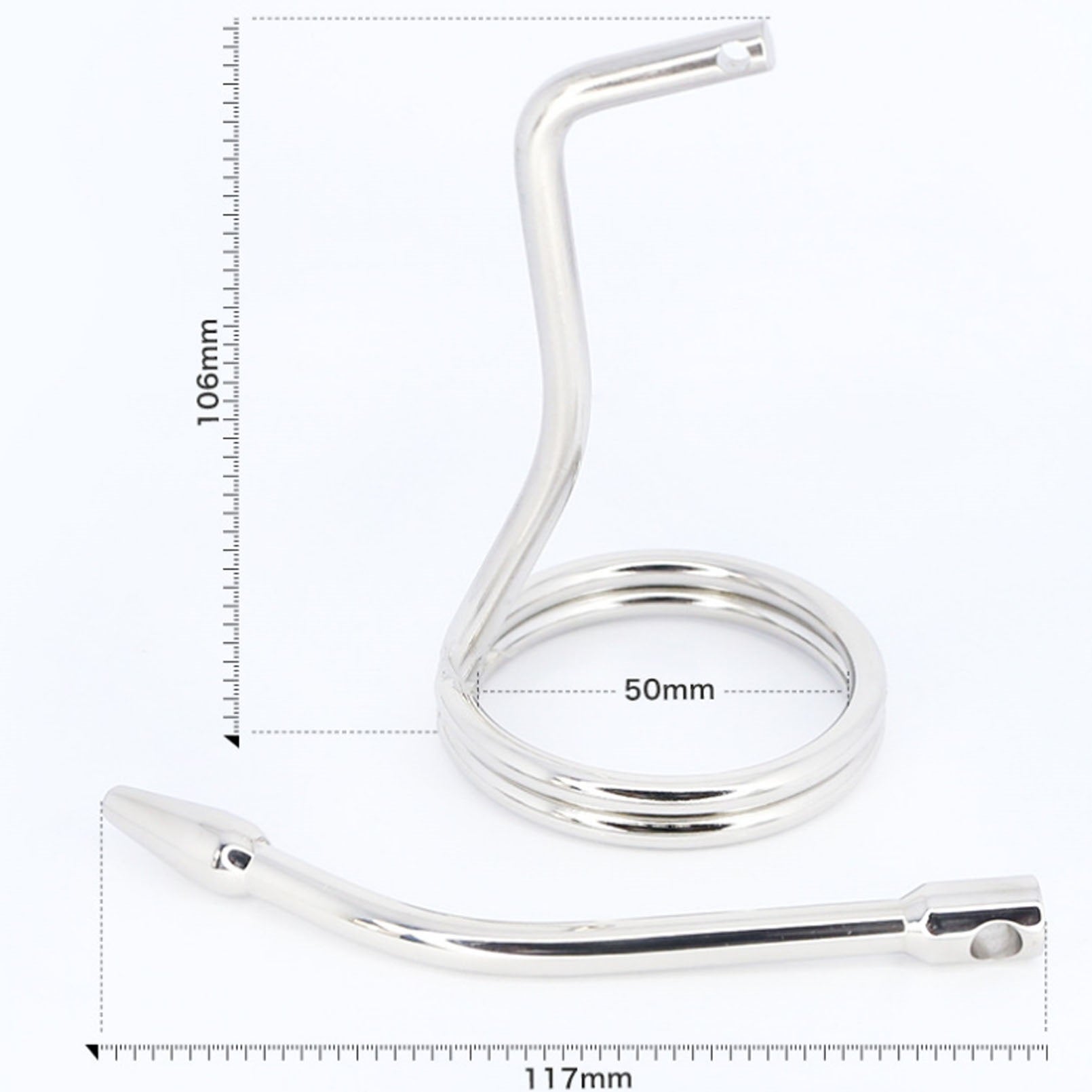 Male Metal Chastity Device Penis Lock Anal Plug Re