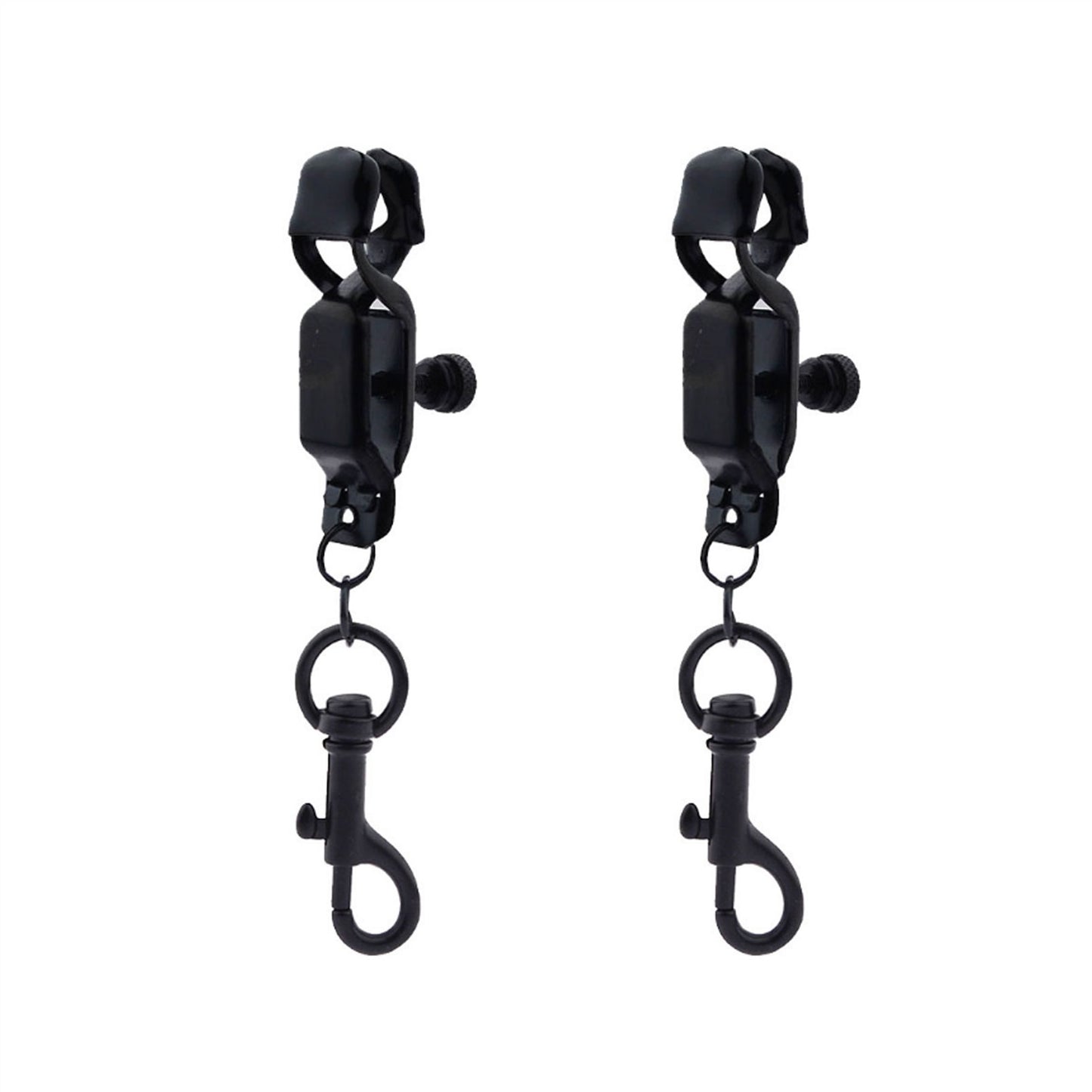 Black Hook Metal Mimi Clip Nipple Clamps With Blac
