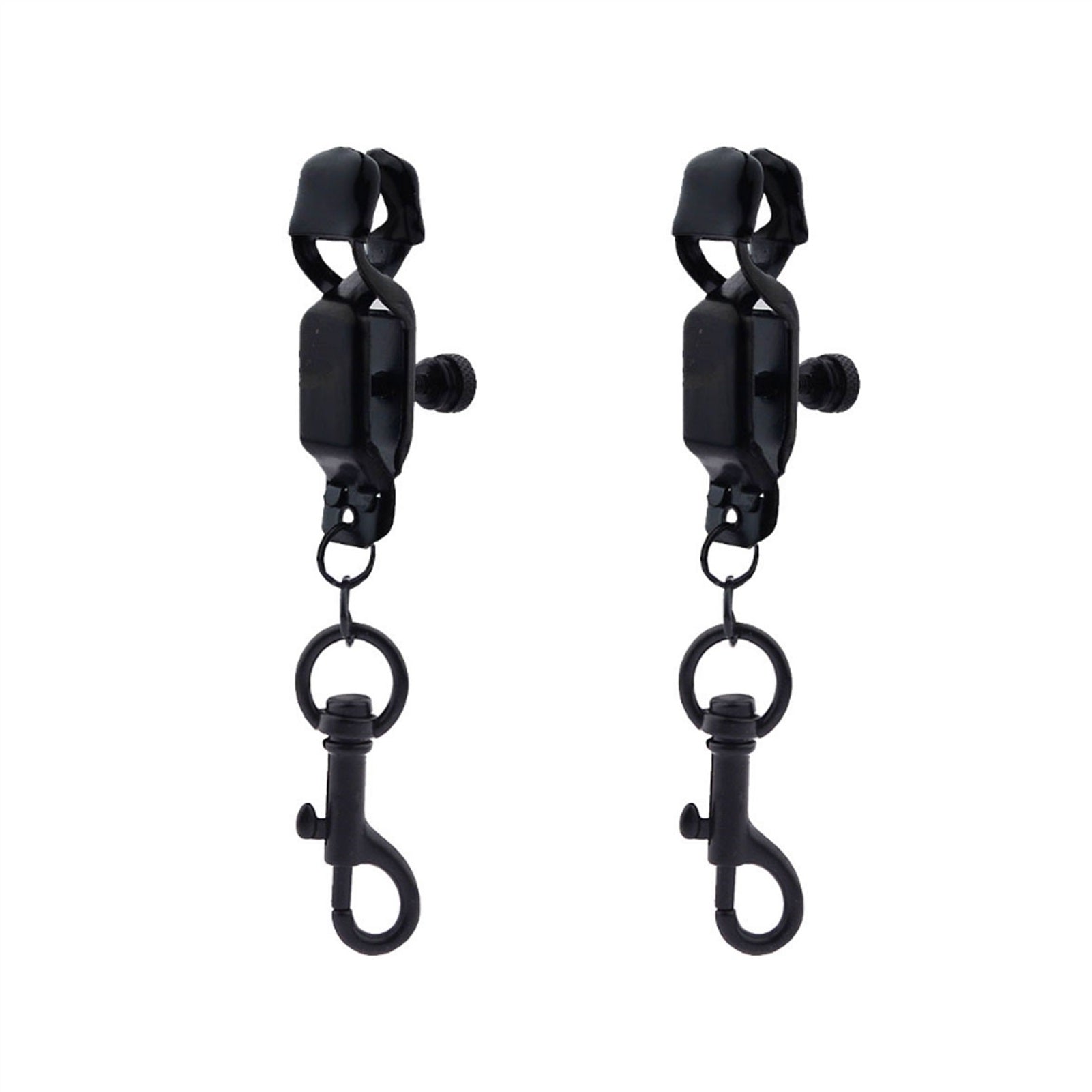 Black Hook Metal Mimi Clip Nipple Clamps With Blac