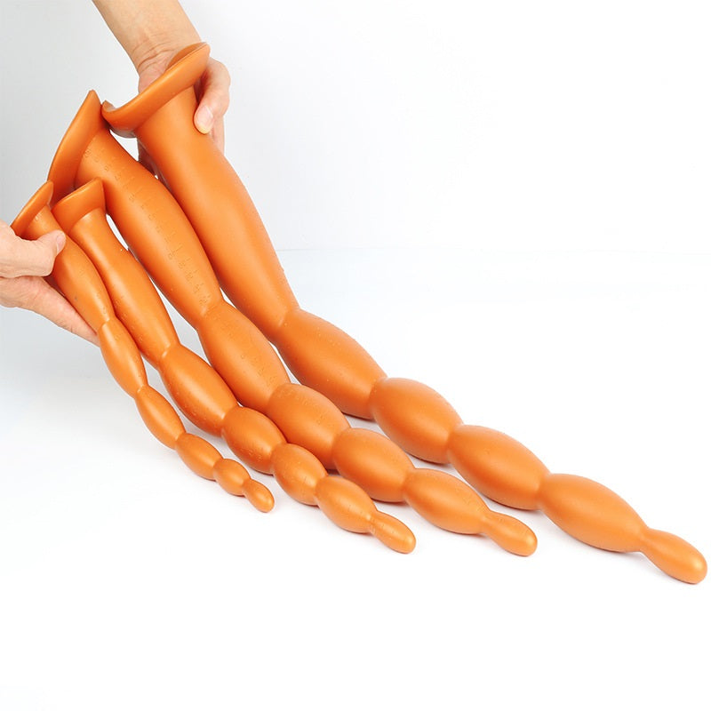 Super Long Anal Plug Dildo, Flexible Liquid Silico