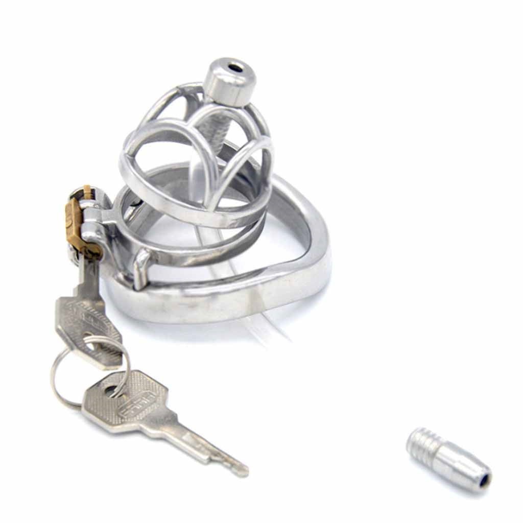 Male Cock Cage Chastity Device, Stainless Steel Ch