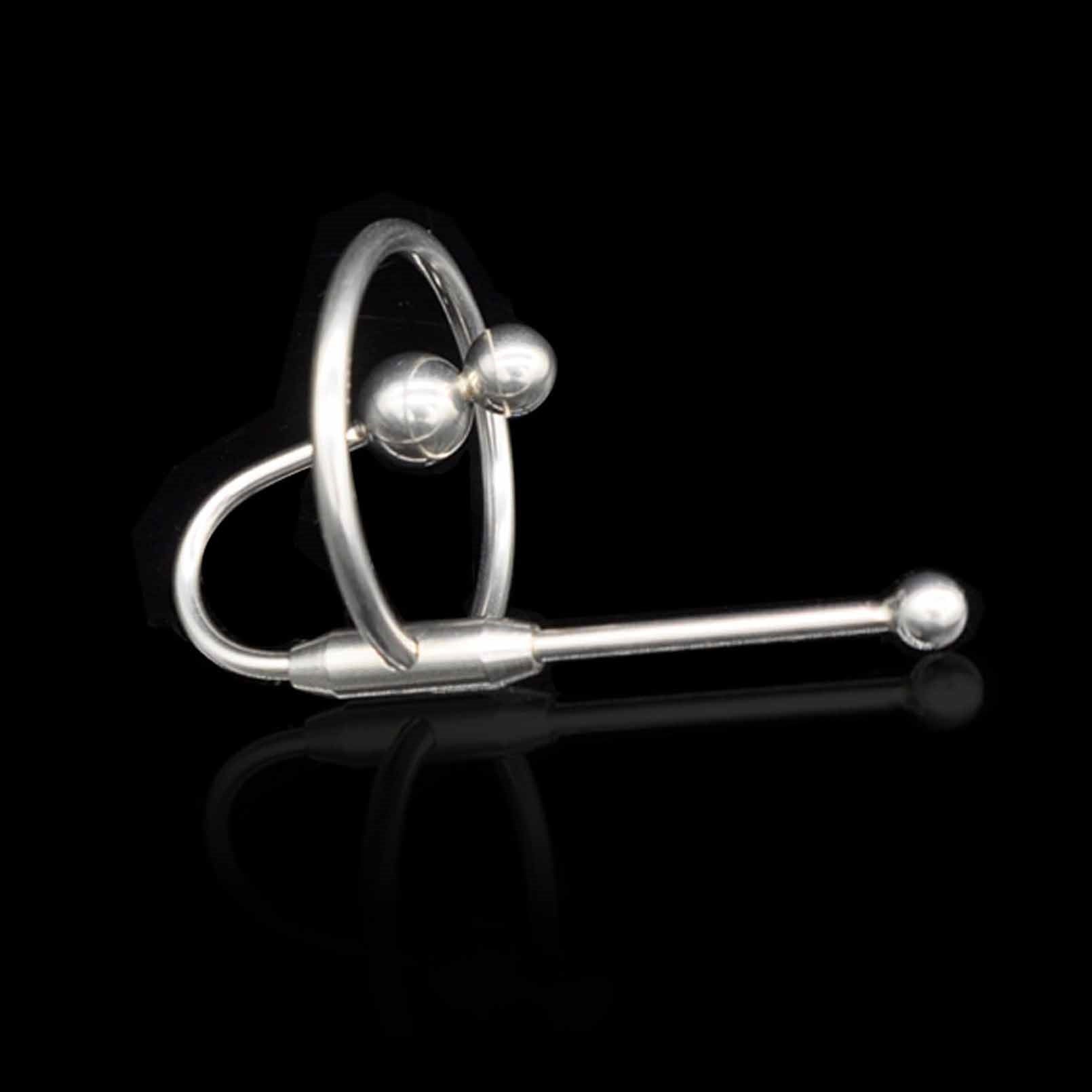 Male Metal Open Chastity Cage Hollow not Removable