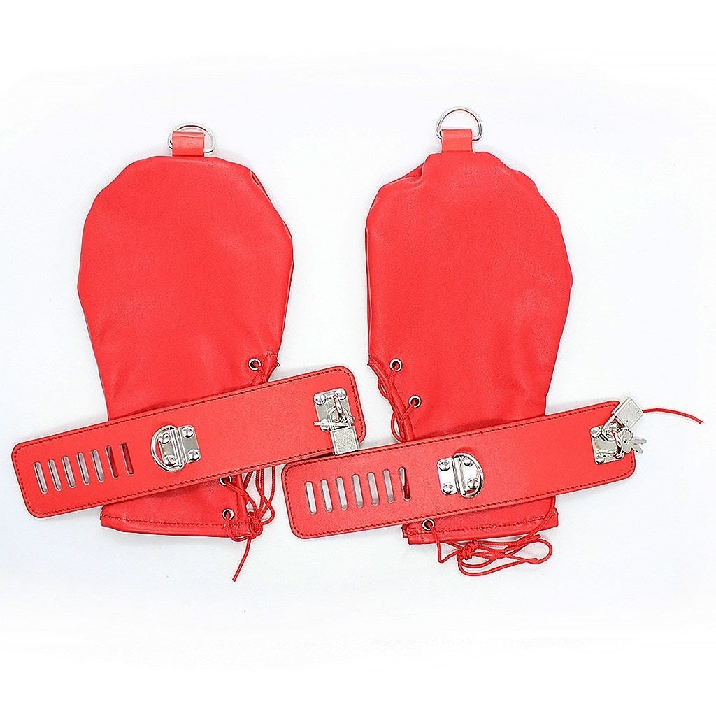 PU Leather Adjustment Handcuffs Multifunction Dog 