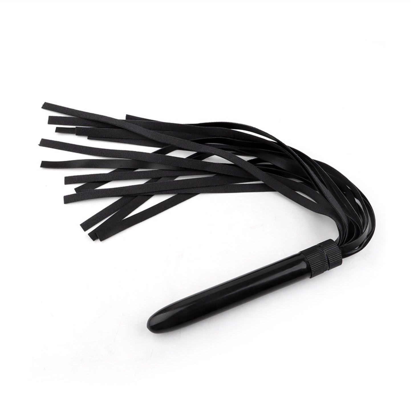 Black PU Leather Horse Whip Anal Plug To Pat For C