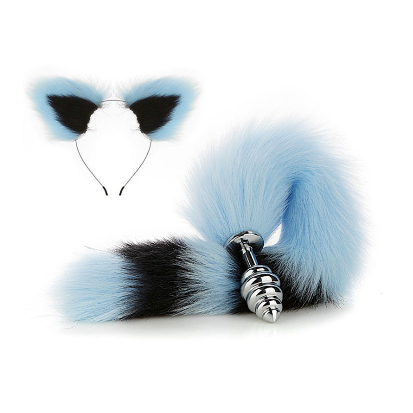 Faux Fox Tail Anal Plug Ear Hairpin Set Cosplay Ad