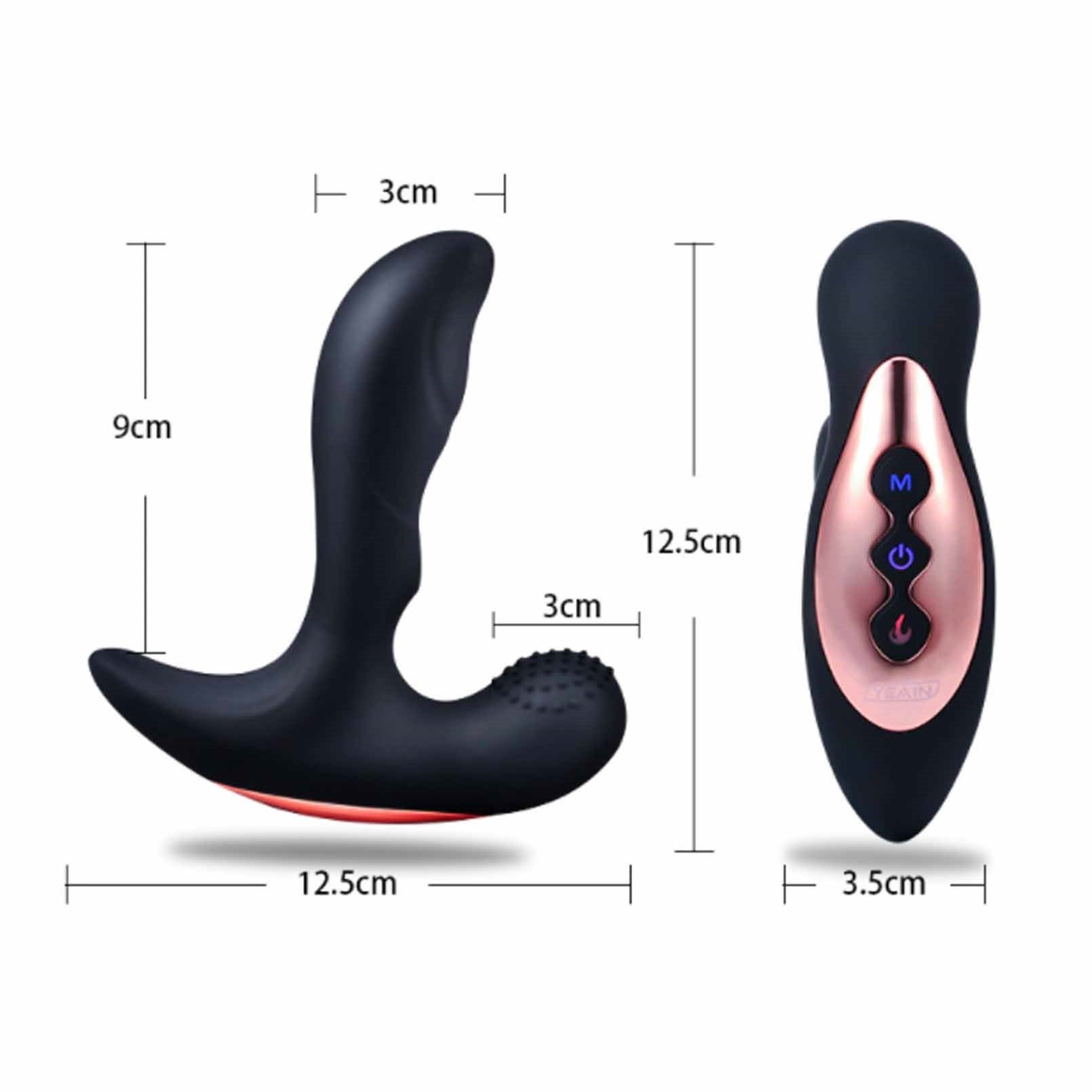 Vibrating Anal Butt Plug with Remote Control,10 Vi