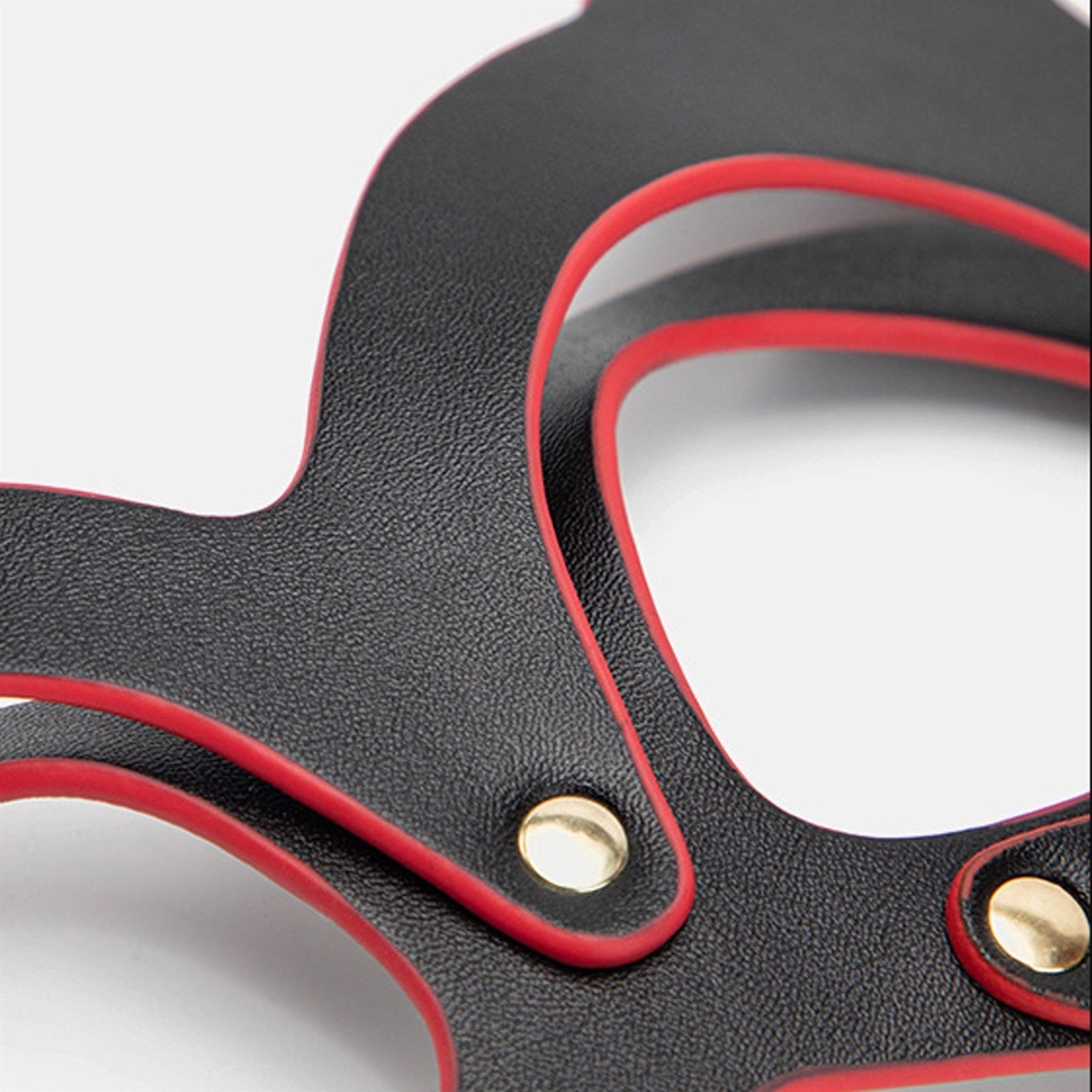Adult Products PU leather Cat Face Head Mask Open 