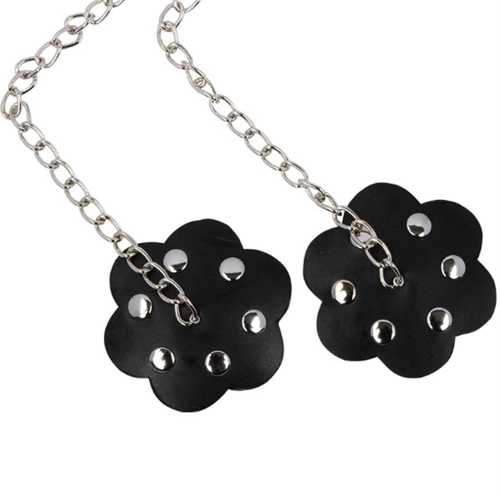 Rivet dog slave collar with chain Collor Necklace 