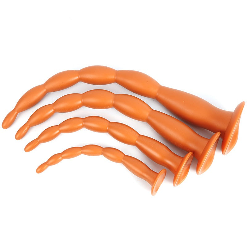 Super Long Anal Plug Dildo, Flexible Liquid Silico