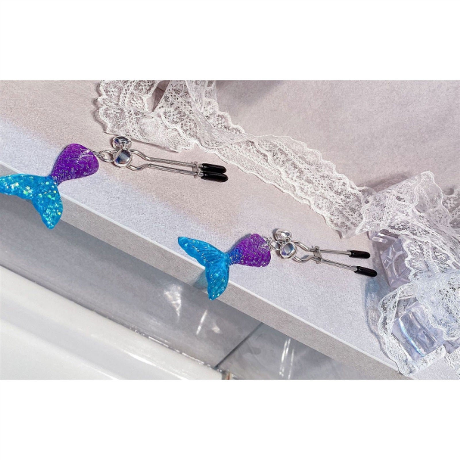 Mermaids Metal Tassels Pendant Nipple Clamps Clit 