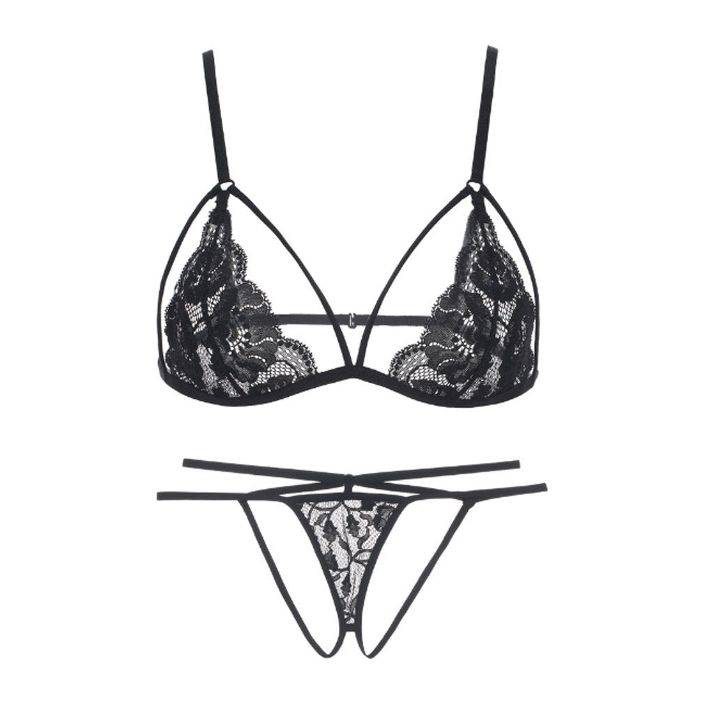 Women's Sexy  Bra without steel ring lace Strap Ti