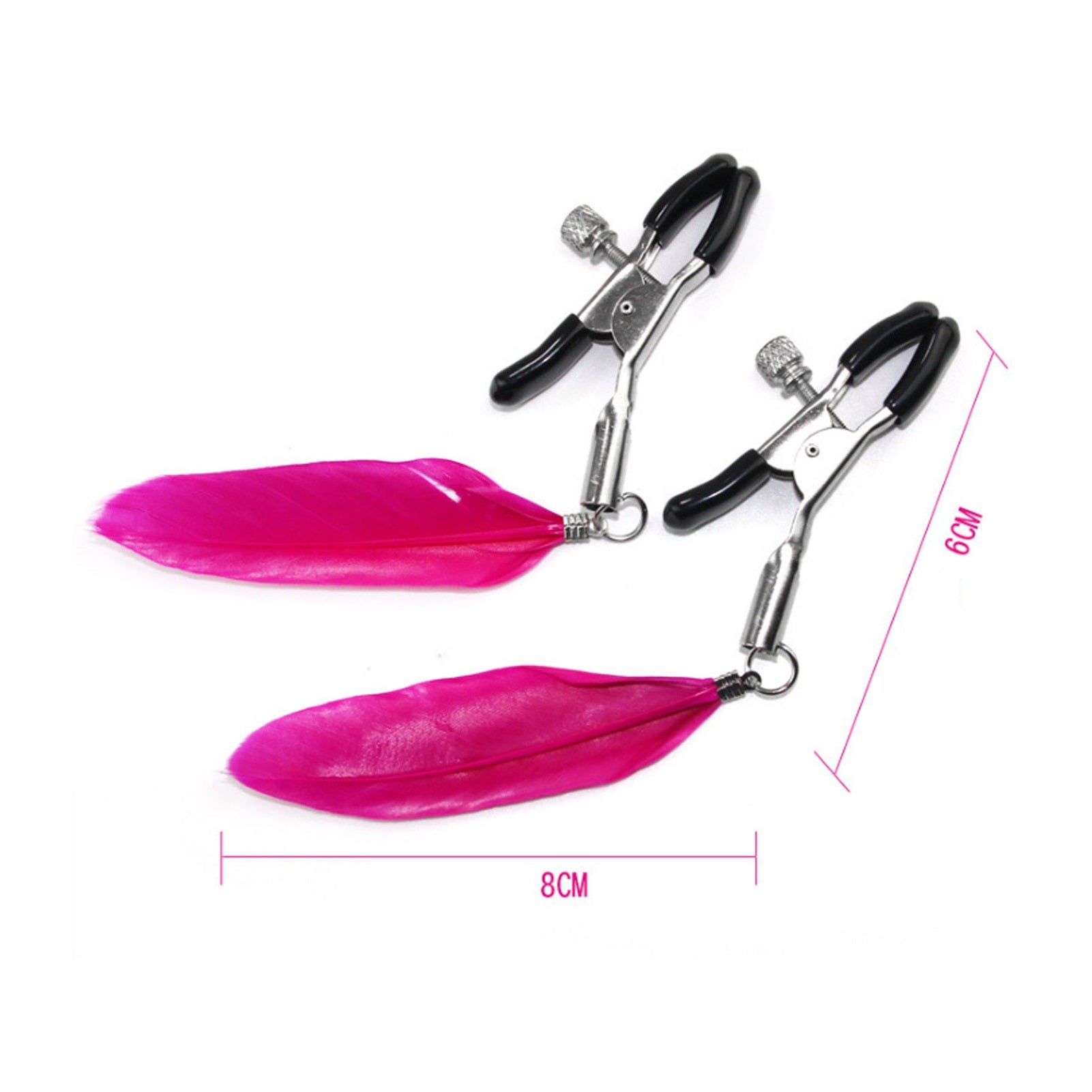 Feather Metal Mimi Clip Nipple Clamps With Black B