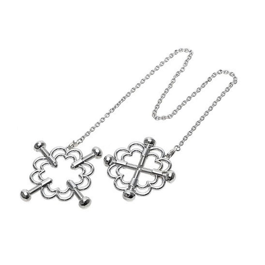 Flower Shape Four Screw Nails Circular Clip Nipple