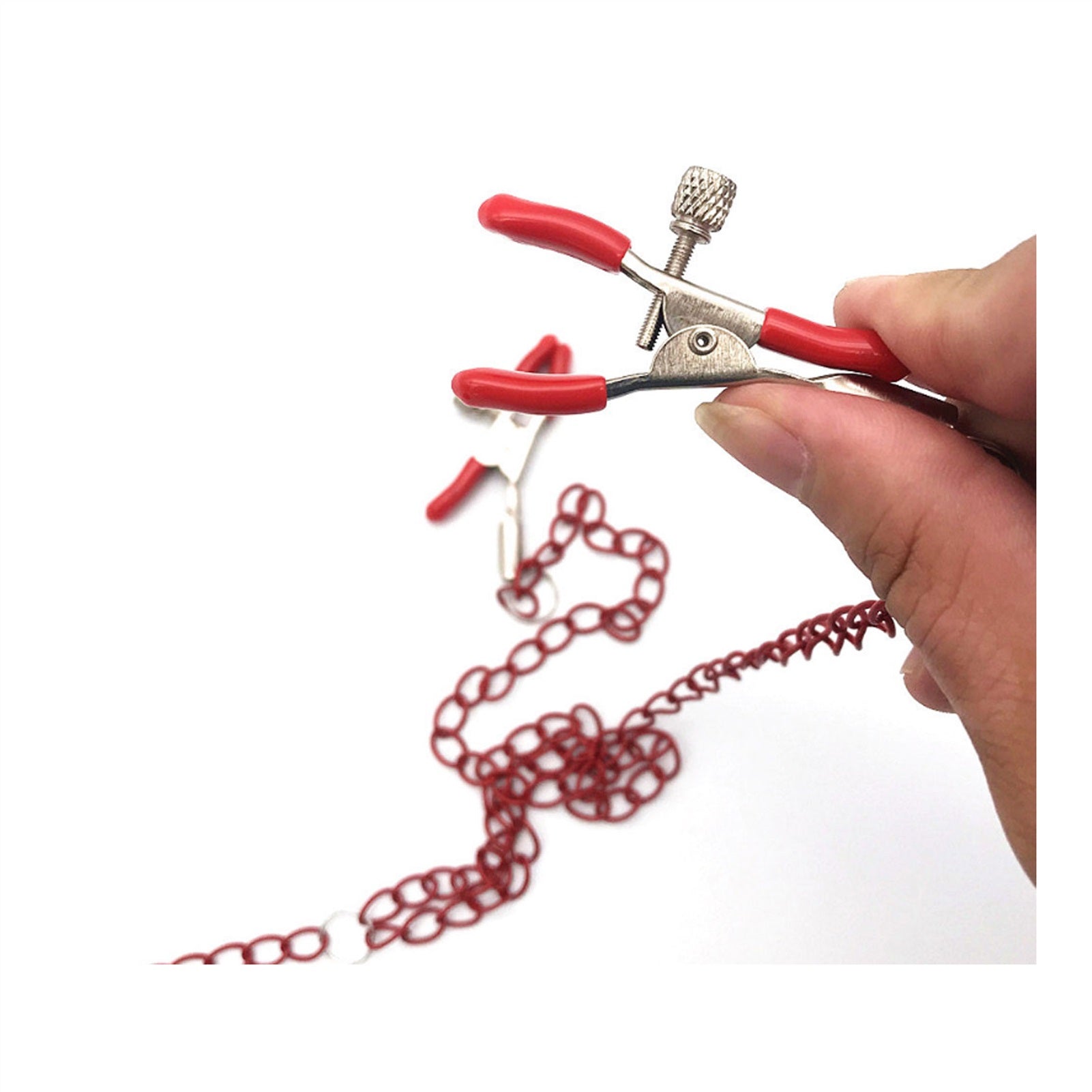 Long Chain Tail Metal Clamp Nipple Clamp Female Cl