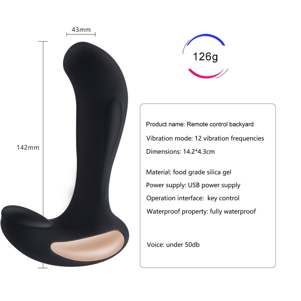 Anal Vibrator Sex Toy Inflatable Butt Plug Unisex 