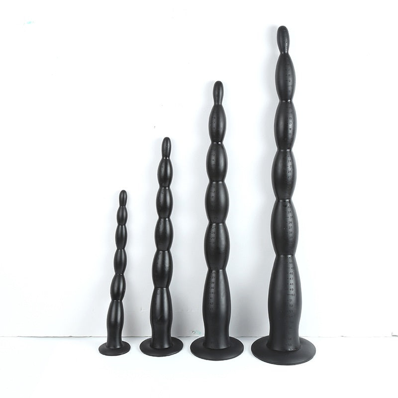 Super Long Anal Plug Dildo, Flexible Liquid Silico