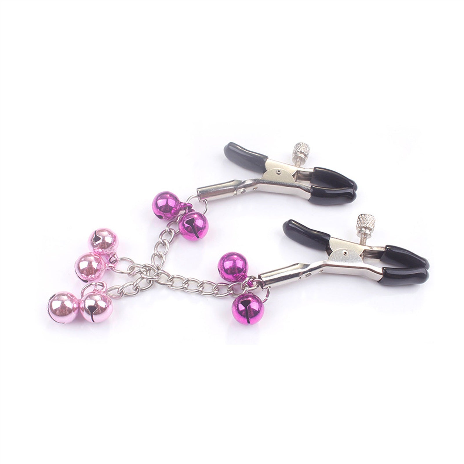 4 Bells Metal Clip Nipple Clamps With Screw Pierci