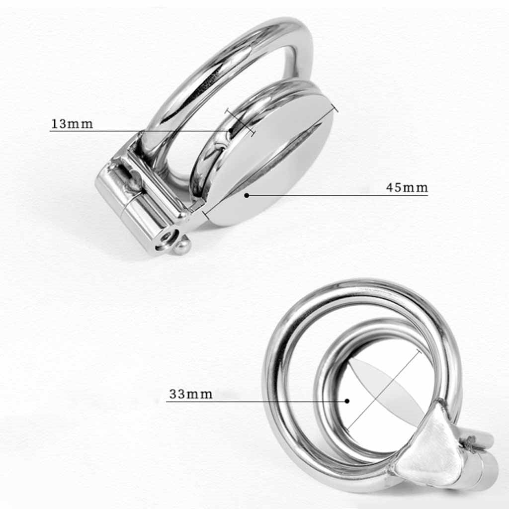 Male Cock Cage Chastity Device, Stainless Steel Sm