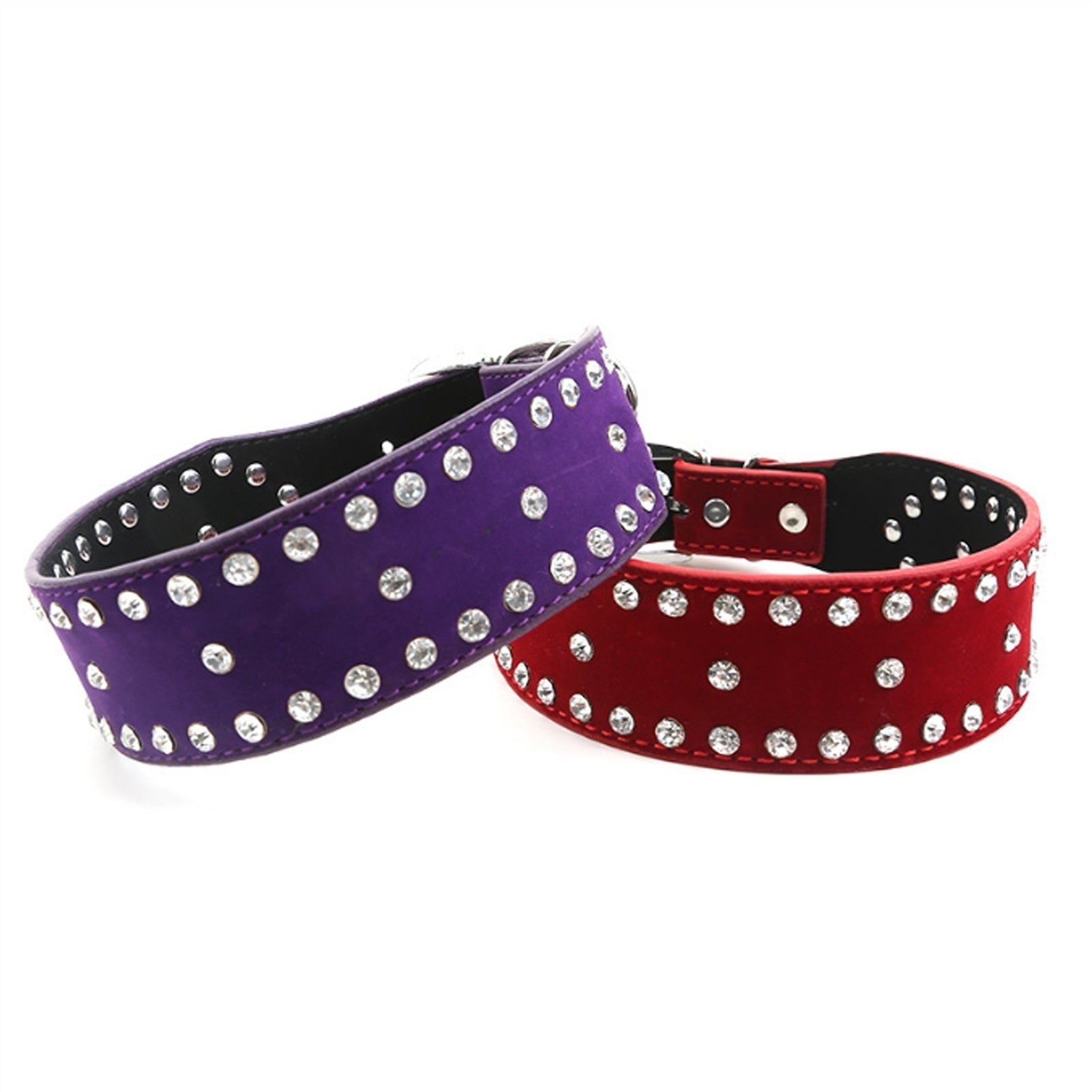 Nightclub Punk Rock Bling Red Flocking Fabrics PU 