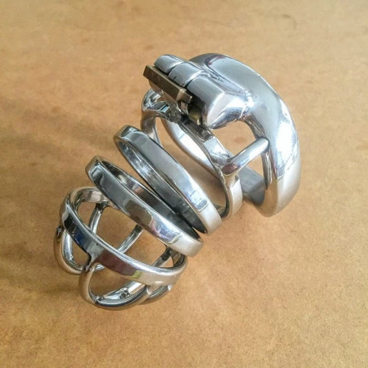 Male Cock Cage Chastity Device, Stainless Steel Ul