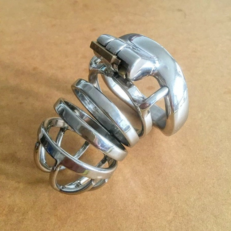 Male Cock Cage Chastity Device, Stainless Steel Ul