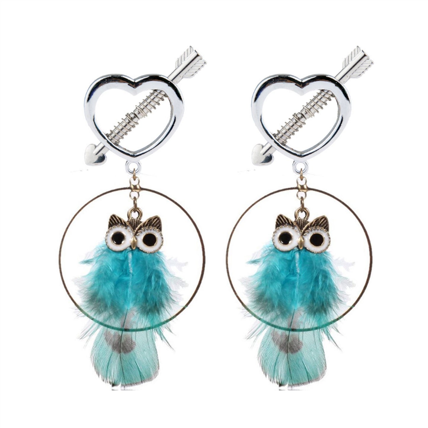 Owl Metal Tassels Pendant Nipple Clamps Clit Clamp