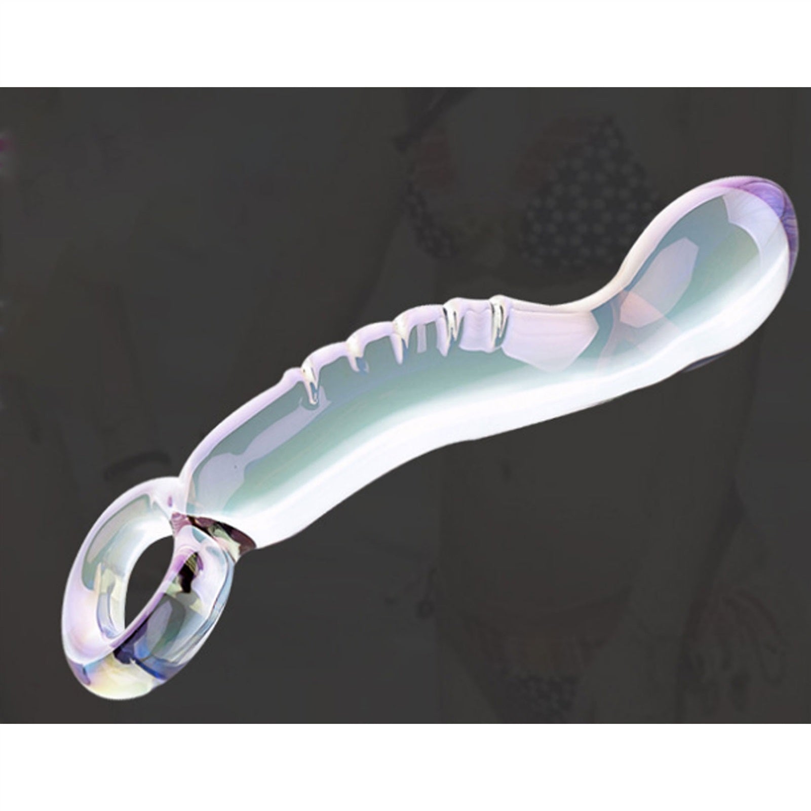Crystal Glass Adult Toy Metal Anal Plug Ring For C