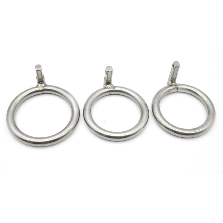 Male Chastity Device Cock Cage Steel Metal Silver 