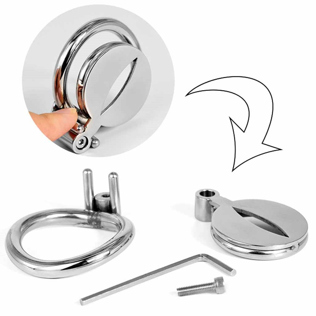 Male Cock Cage Chastity Device, Stainless Steel Sm