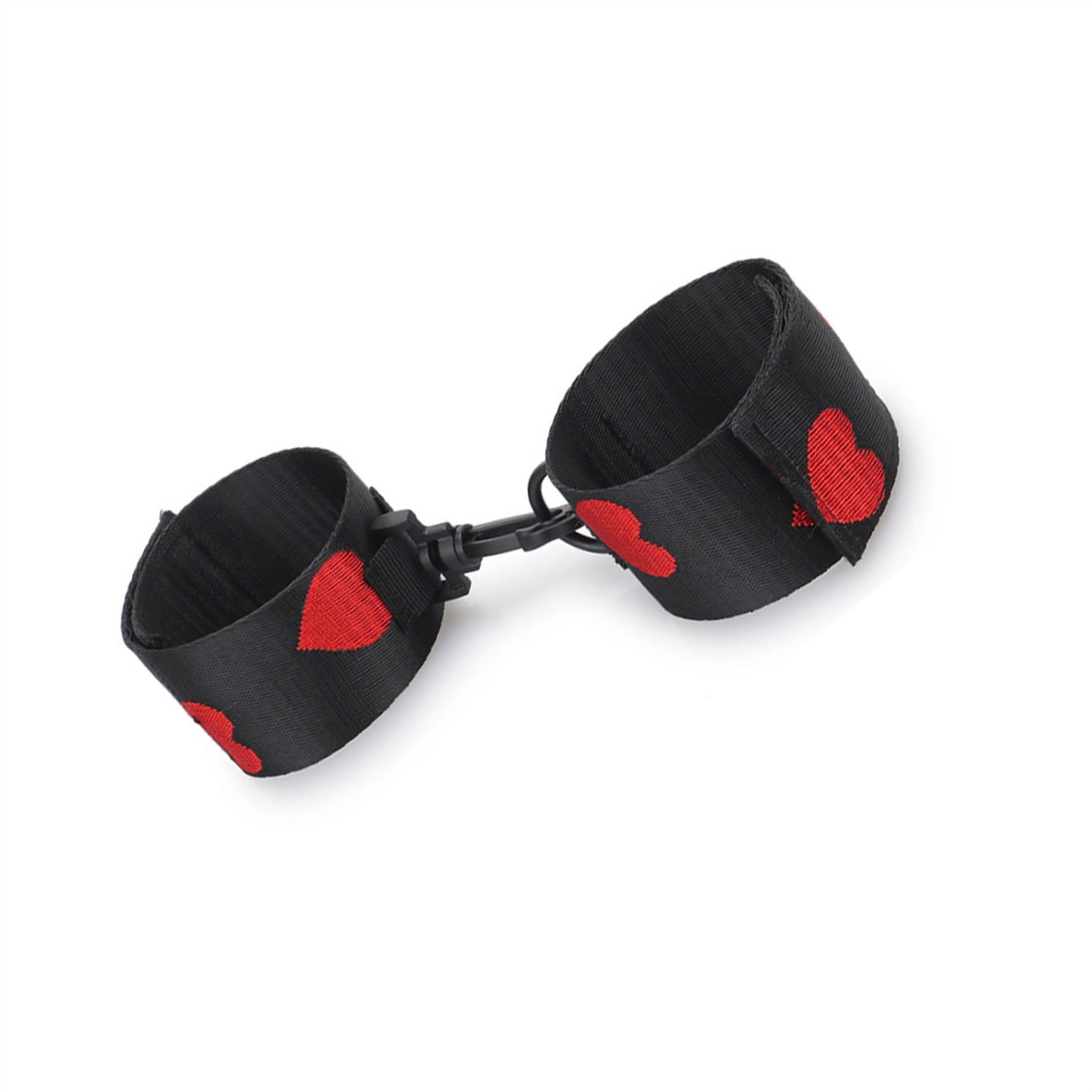 Black Tie Handcuffs Gold Rivet Chain Cuff Punk Roc